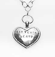 heart pendant on on  chain