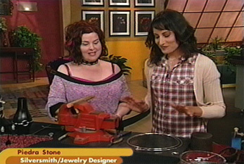 Host Jackie Guerra and Piedra Stone